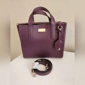 Kate Spade leather purse, beautiful dark purple color